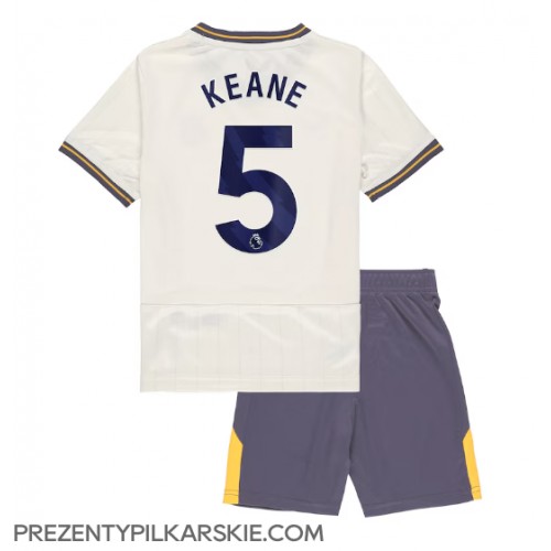Stroje piłkarskie Everton Michael Keane #5 Koszulka Trzeciej dla dzieci 2024-25 Krótki Rękaw (+ szorty)
